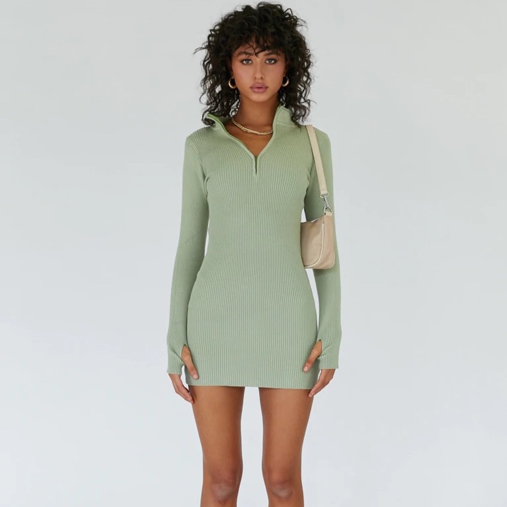 Princess Polly Pistachio Dress